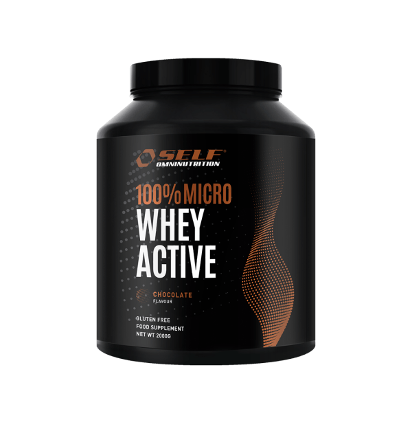 Self Omninutrition 100% Micro Whey Active 2kg Cioccolato Isolate in Polvere per Recupero Senza Glutine