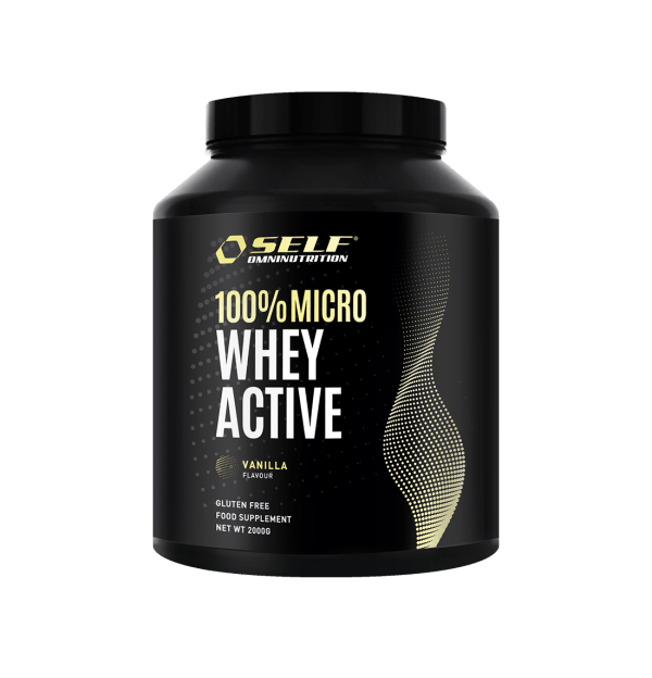 Self Omninutrition 100% Micro Whey Active 2kg Vaniglia Isolate in Polvere per Recupero Senza Glutine