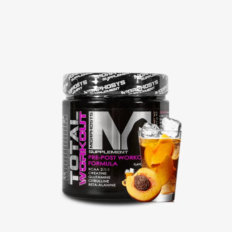 Morphosys Total Workout 225g The alla Pesca Pre Workout Post Workout Bcaa 211 con Creatina e Citrullina