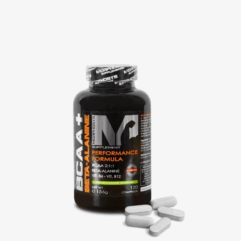 Morphosys Bcaa Beta Alanina 120 Compresse Bcaa 211 con Vitamina B per Energia e Recupero