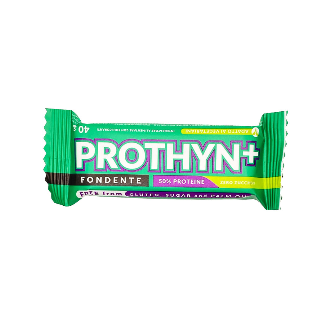Pharmabiogen Prothyn + 40g Cioccolato Fondente Barretta Iperproteica Zero Zuccheri con Glutammina e Vit. D3