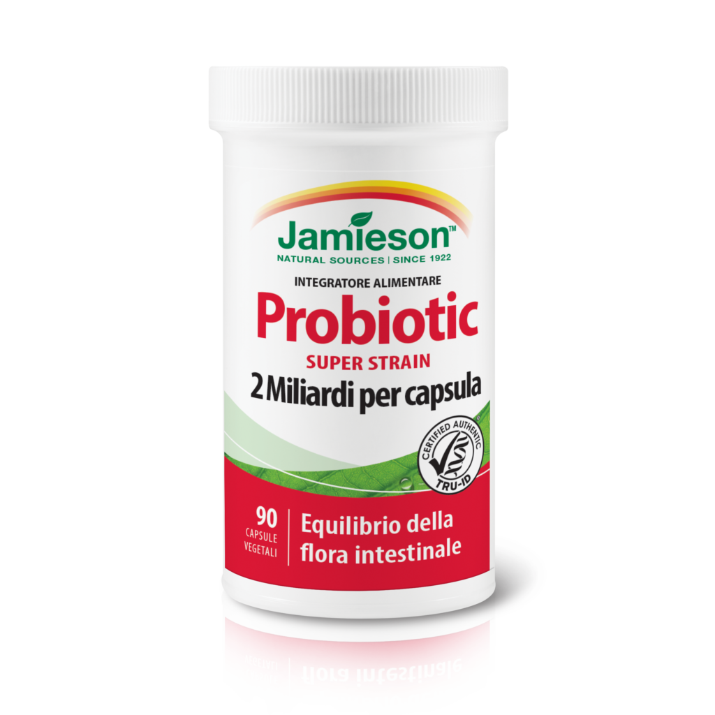 Jamieson Probiotic Super Strain 90 Capsule Vegetali per Flora Intestinale