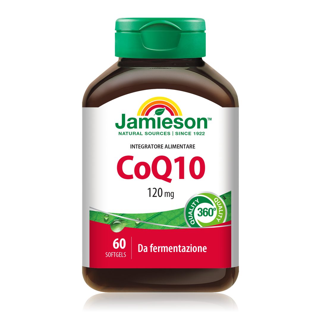 Jamieson CoQ10 60 Capsule Coenzima Q10 per Energia Recupero e Microcircolo Antiossidante Naturale