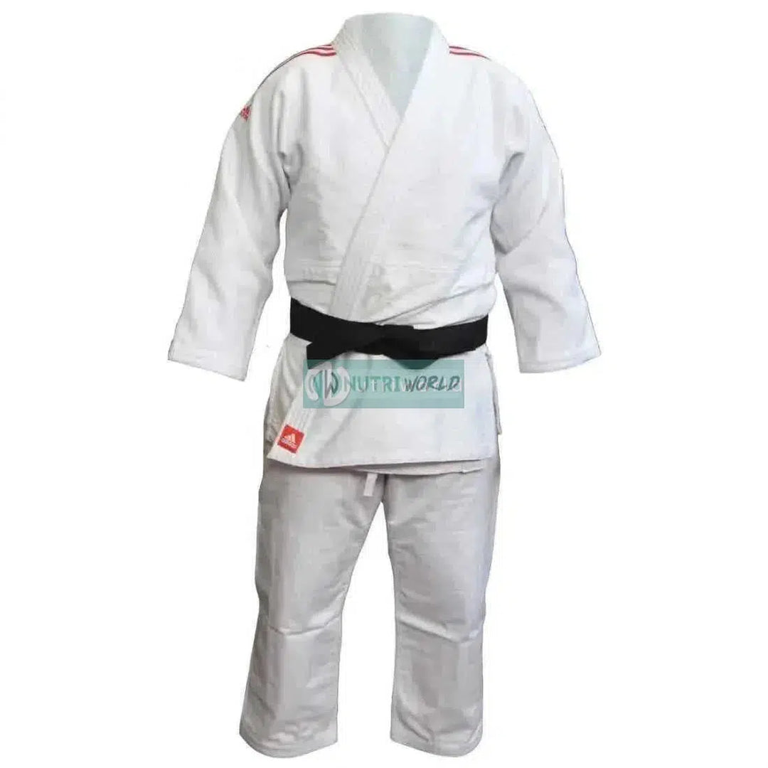 Adidas J650 Judogi Contest Bianco In Polycotton 200 cm-NutriWorld.it