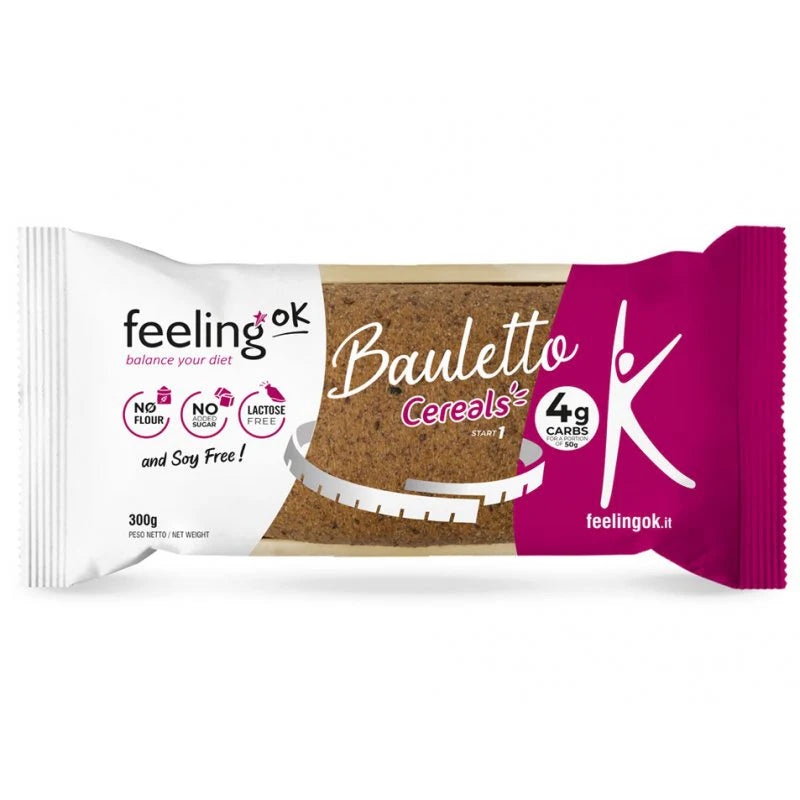Feeling Ok Bauletto Cereals Start 300 g Pane Keto per Pranzo Cena e Snack