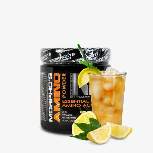 Morphosys Morpho's Amino 250g Tè a Limone Aminoacidi Essenziali per Recupero Post-Workout con Zinco e Vitamine del Gruppo B