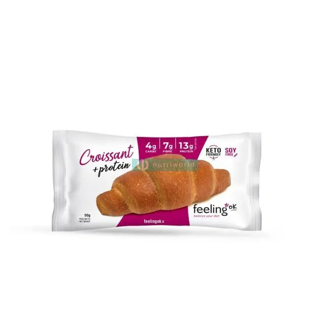 Feeling Ok Croissant Start 50g + Protein Cornetto Proteico Dolce Zero per Colazione e Snack - NutriWorld.it