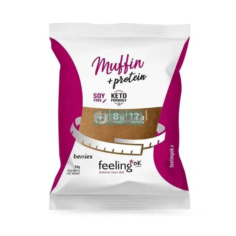 Feeling Ok Muffin Start 50 g Brioche Frutti di Bosco Berries per Colazione e Snack-NutriWorld.it