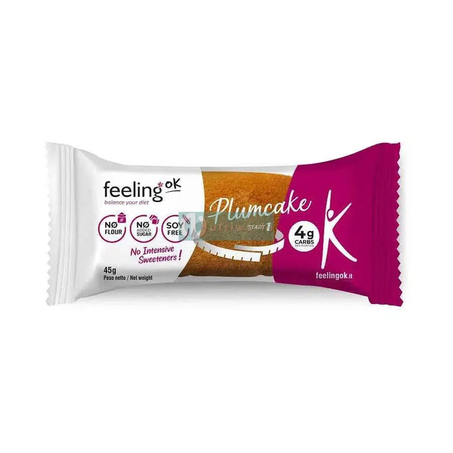 Feeling Ok Plumcake Start 45 g Arancia Brioche per Colazione e Snack Keto-NutriWorld.it