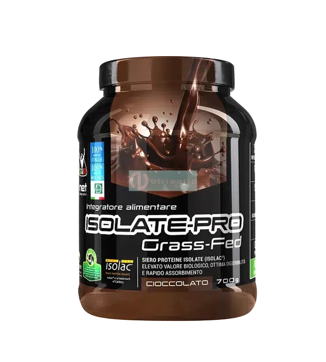 Net Isolate Pro Grass Fed 700 g Cioccolato Isolate in Polvere-NutriWorld.it