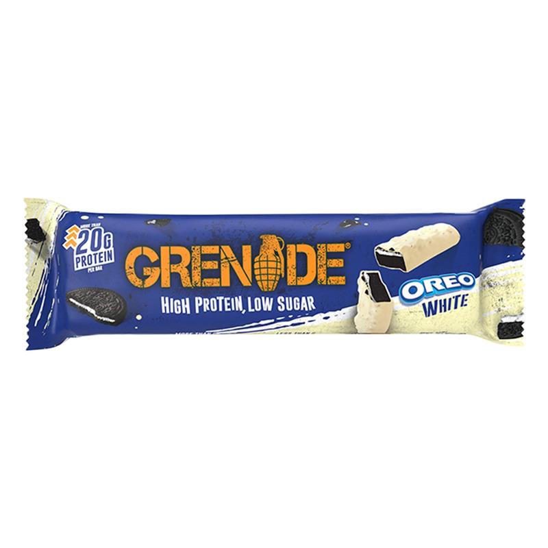 Grenade Oreo 35 g Cioccolato Bianco Barretta Proteica con Ridotti Zuccheri