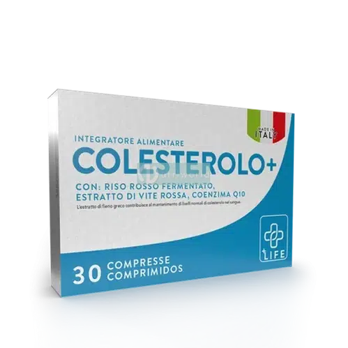 PiuLife Colesterolo 30 Compresse con Riso Rosso Fermentato da Estratti Naturali per Microcircolo-NutriWorld.it