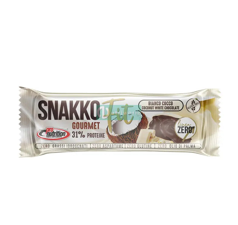 Pronutrition Snakko Fit 30g Bianco Cocco Barretta Proteica Wafer Zero Snack Keto Pronutrition