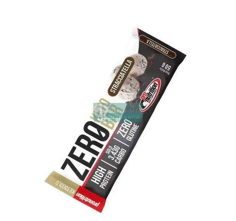 Pronutrition Zero Keto Bar 50g Stracciatella Barretta Proteica Pasto Sostitutivo Snack-NutriWorld.it