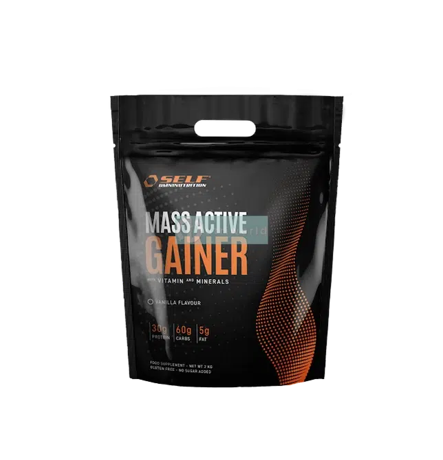 Self Omninutrition Mass Active Gainer 2kg Vaniglia Gainer in Polvere-NutriWorld.it
