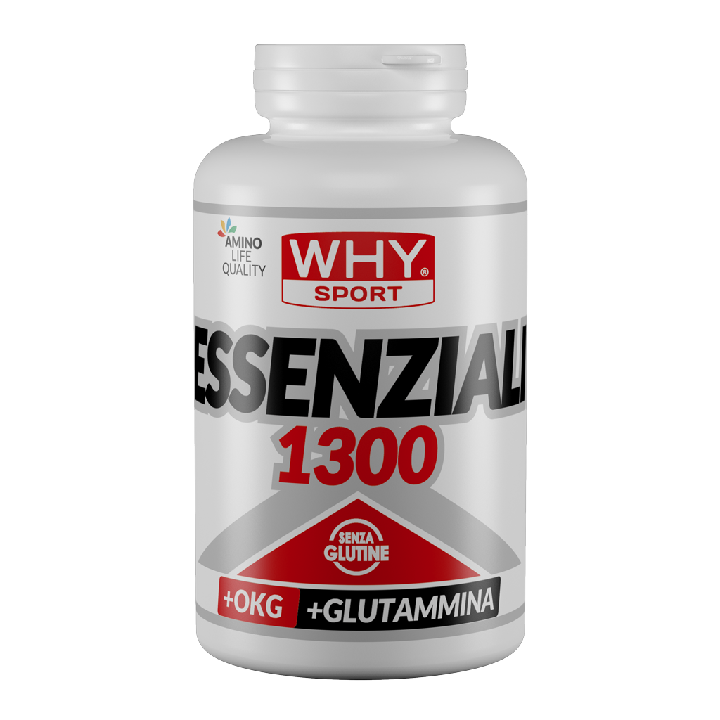 Why Sport Essenziali 1300 200 Compresse Aminoacidi Essenziali con Glutammina per Recupero Post-Workout