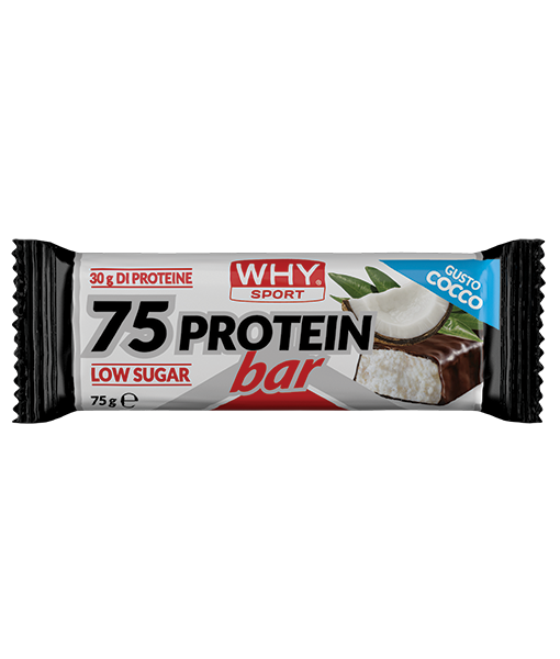 Why Sport 75 Protein Bar 75g Cocco Barretta Proteica Ridotti Zuccheri