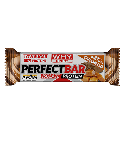 Why Sport Perfect Bar 50g Cioccolato Caramello Crisp Barretta Proteica Isolata Isolac Ridotti Zuccheri