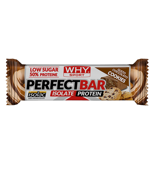 Why Sport Perfect Bar 50g Cioccolato Biscotto Crisp Barretta Proteica Isolata Isolac Ridotti Zuccheri