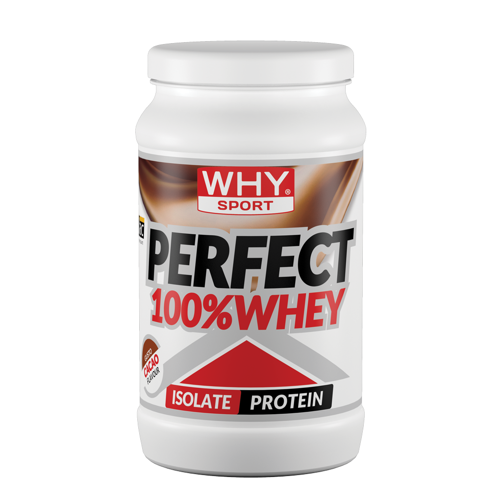 Why Sport Perfect 100% Whey 450g Cioccolato al Latte Proteine Isolate in Polvere per Recupero
