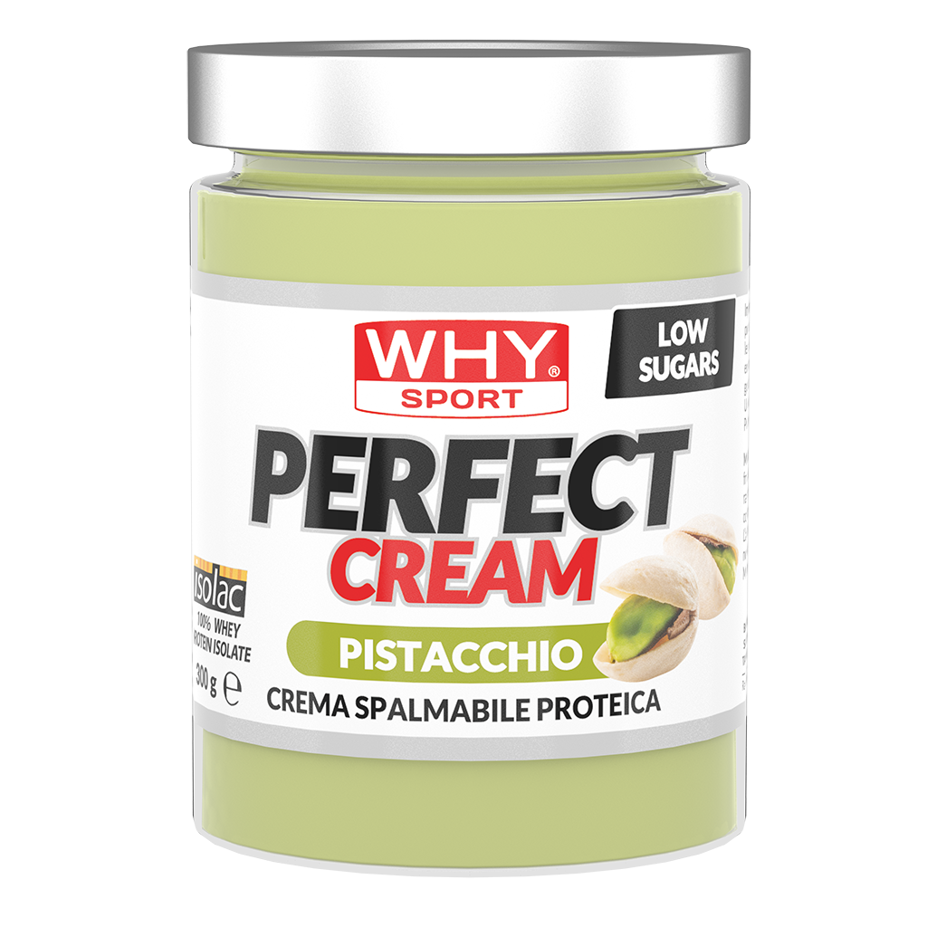 Why Sport Perfect Cream 300 g Pistacchio Crema Spalmabile Proteica Zero per Colazione e Snack