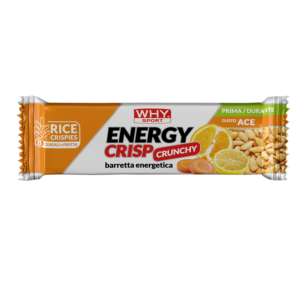 Why Sport Energy Crisp 30g Ace Barretta Energetica Pre Workout per Energia e Recupero