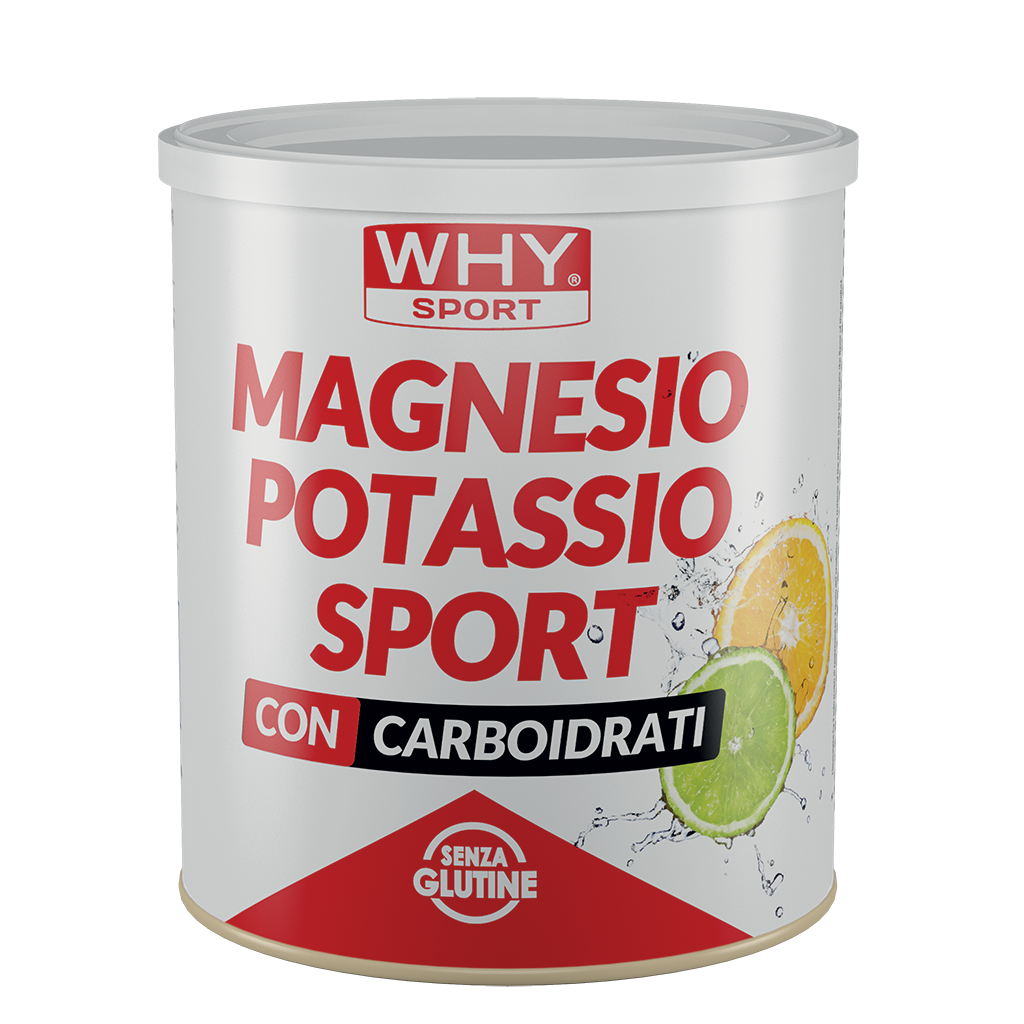 Why Sport Magnesio Potassio Sport 300g Agrumi con Carboidrati in Polvere Senza Glutine