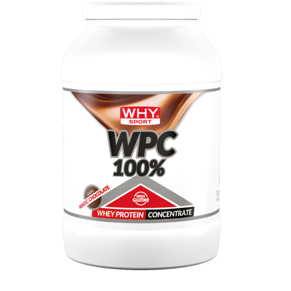 Why Sport WPC 100% Whey 2kg Cioccolato Magic Chocolate Proteine in Polvere Concentrate per Massa e Recupero