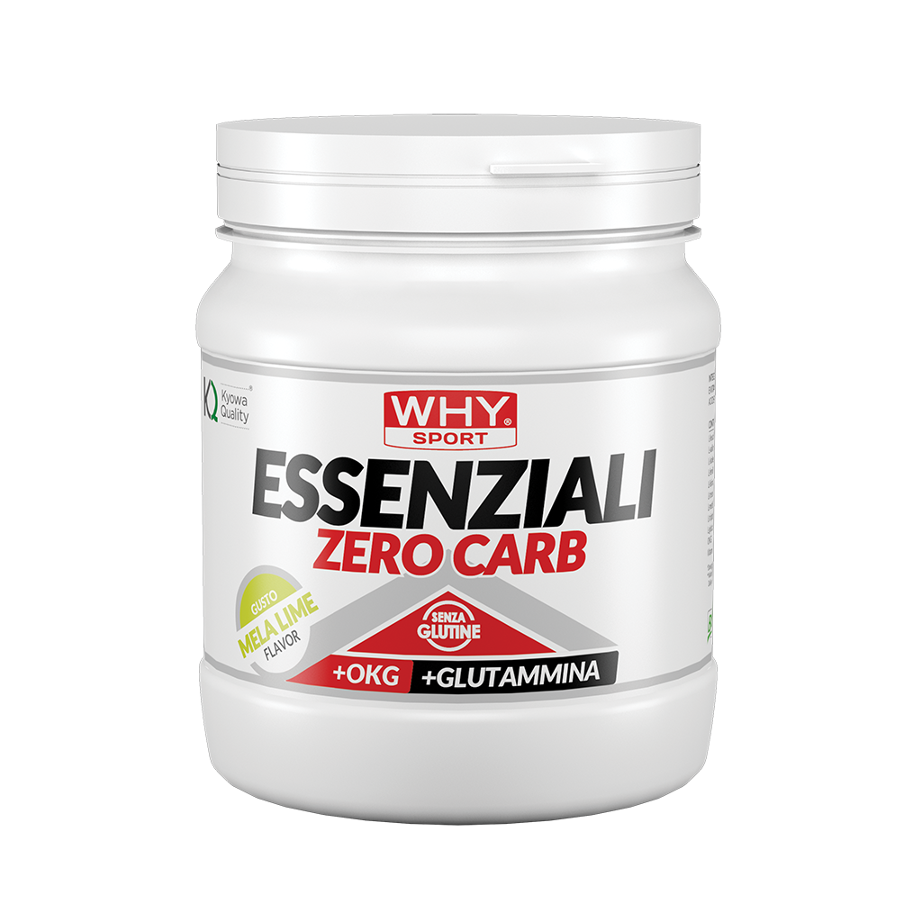 Why Sport Essenziali Zero Carb 240 g Mela Lime Essenziali in Polvere per Recupero Post-Workout