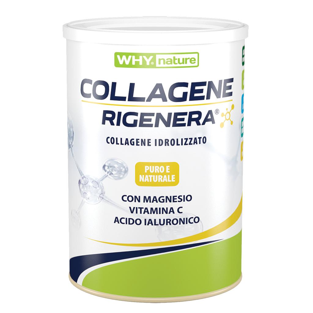 Why Nature Collagene Rigenera 333 g Vaniglia In Polvere per Pelle Ossa e Cartilagini