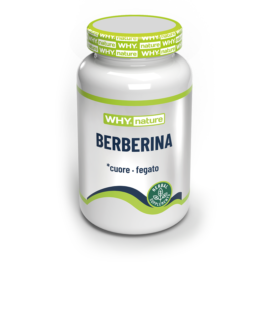 Why Nature Berberina Cuore e Fegato 60 Capsule per gestione del peso e Microcircolo
