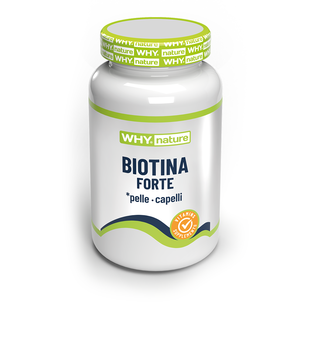 Why Nature Biotina Forte 60 Compresse per Pelle e Capelli Forti