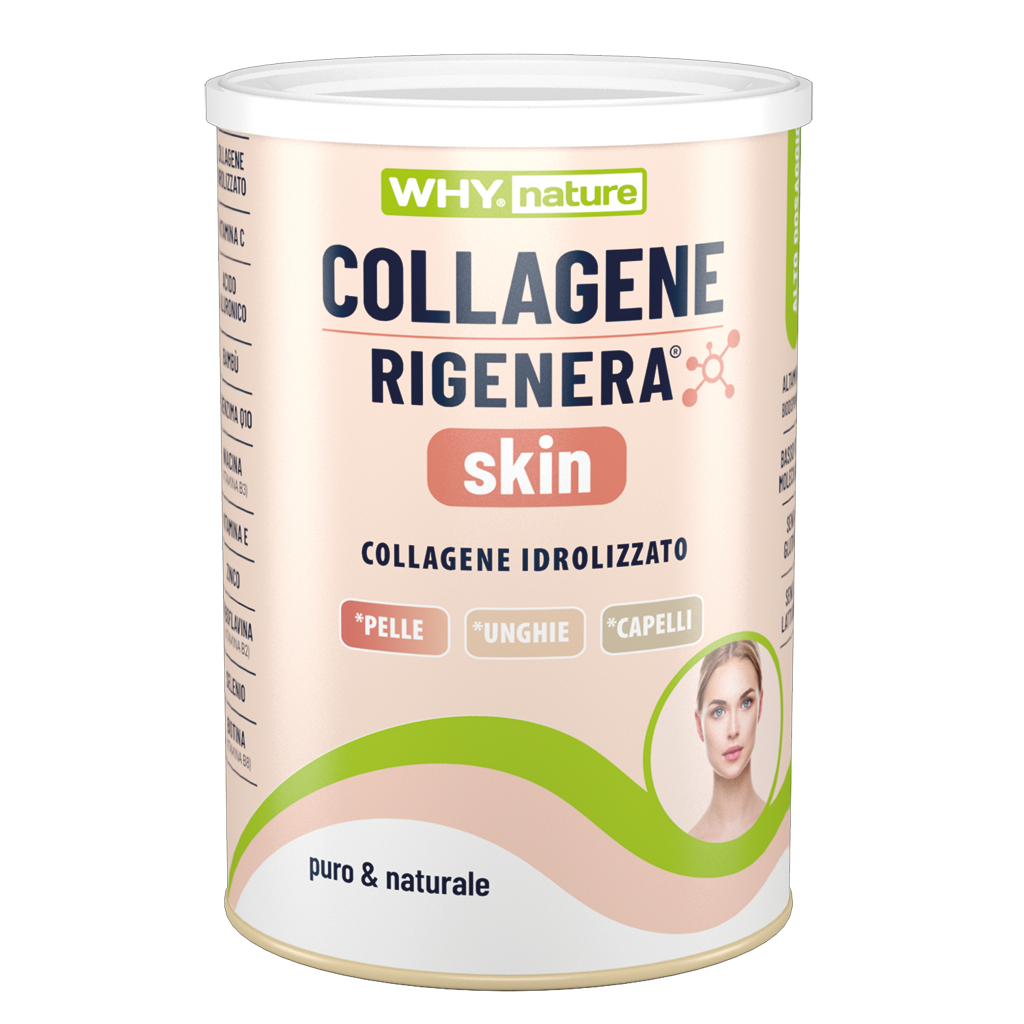 Why Nature Collagene Rigenera Skin 321 g Frutti di Bosco In Polvere per Pelle Ossa e Cartilagini