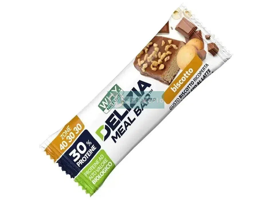 Why Nature Delizia Meal Bar 50 g Biscotto Barretta Proteica Sostitutivo Pasto-NutriWorld.it