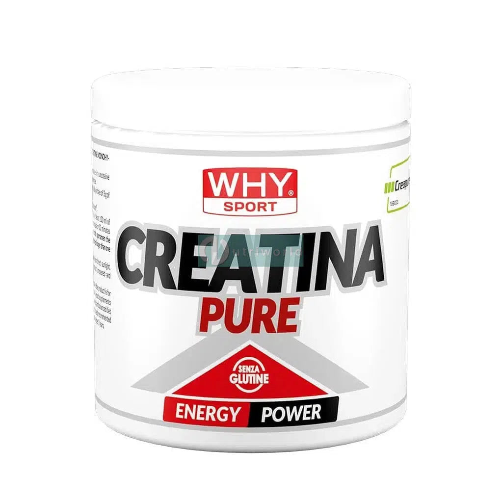 Why Sport Creatina Pure 300g in Polvere per Energia Massa e Recupero-NutriWorld.it
