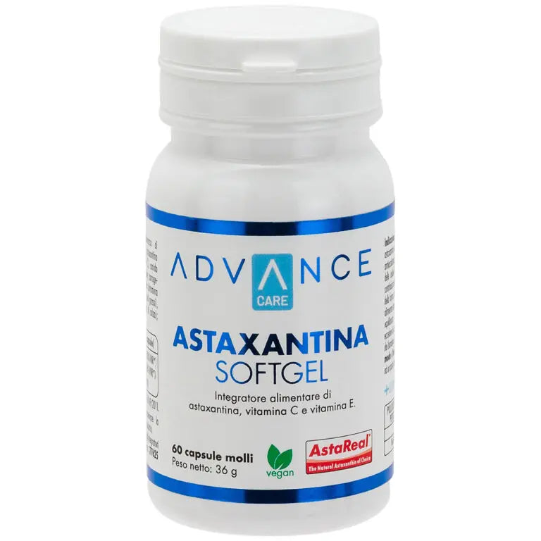+Watt Astaxantina Softgel 60 Capsule Antiossidante Naturale con Vitamina C e Vitamina E