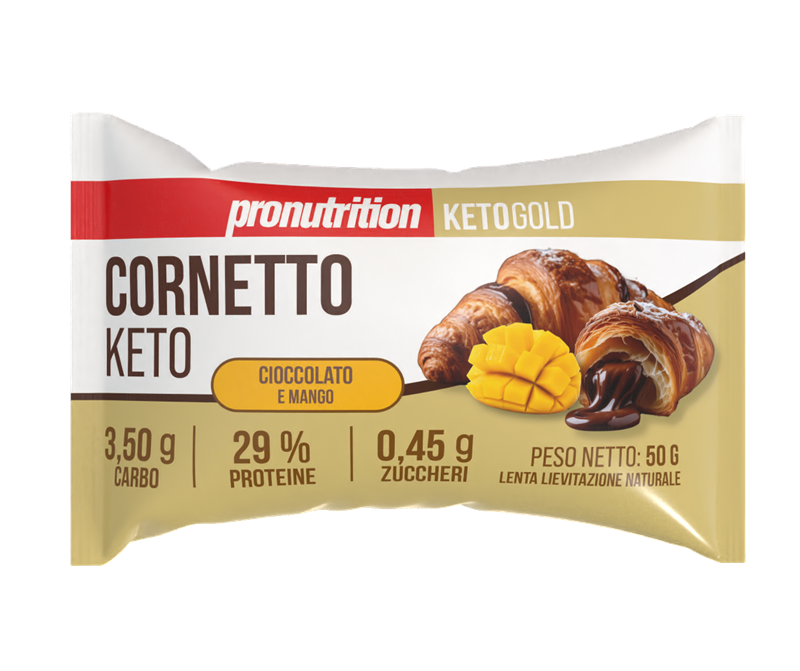 Pronutrition Cornetto Keto 50g Cioccolato e Mango per Colazione Keto