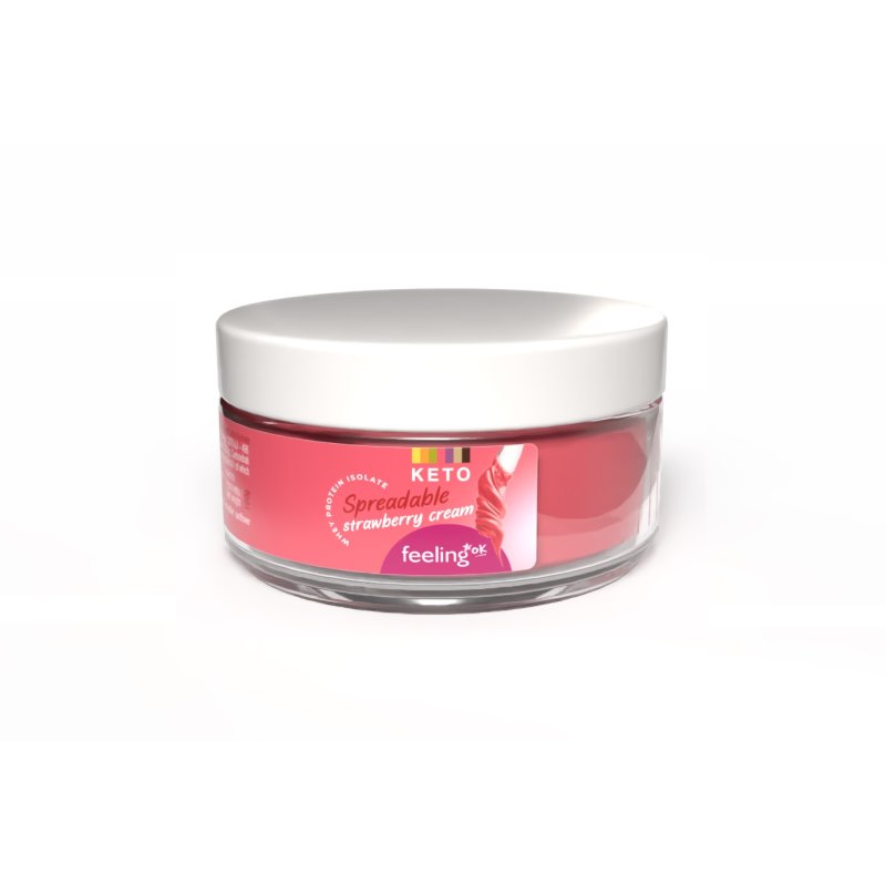 Feeling Ok Crema Spalmabile Start 250g Fragola a Ridotti Zuccheri per Colazione Keto