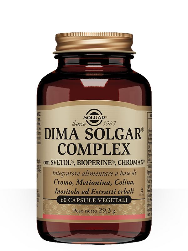 Solgar Dima Solgar Complex 60 Capsule Vegetali per il normale equilibrio del peso corporeo