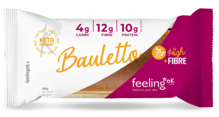 Feeling Ok Bauletto Optimize 300 g Pane Keto per Pranzo Cena e Snack