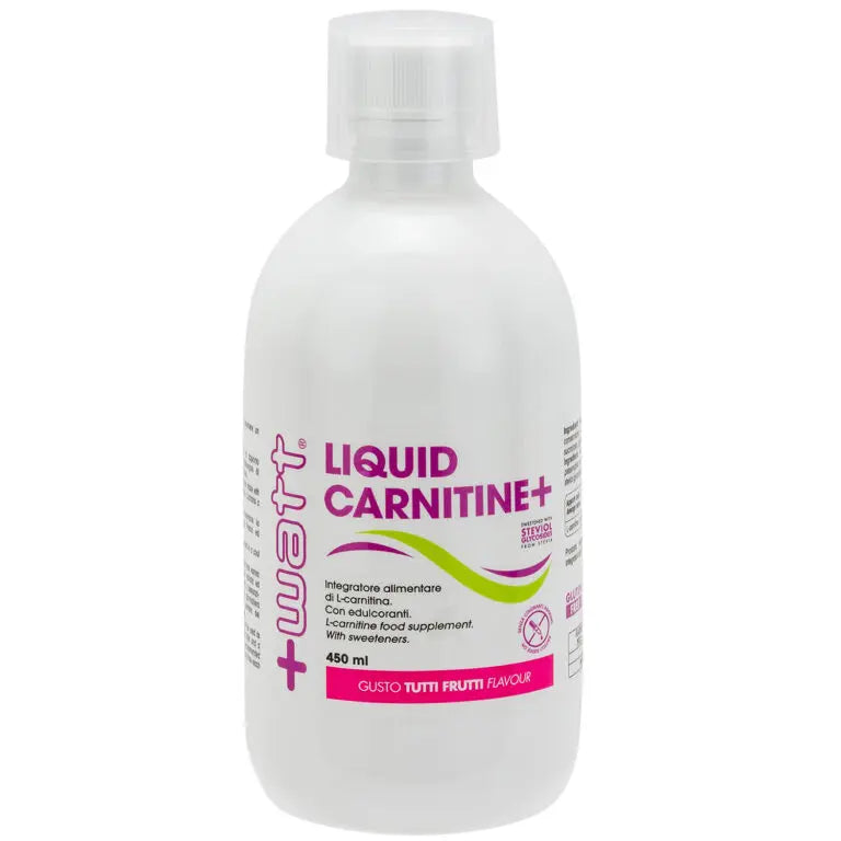 +Watt Liquid Carnitine+ 450ml Tutti i Frutti Carnitina per Energia e Gestione del Peso