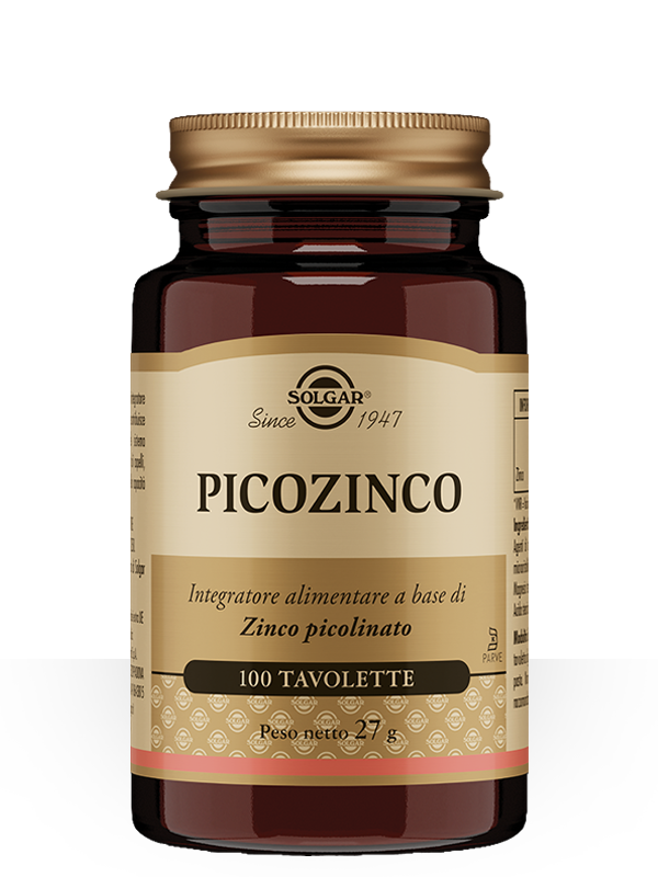 Solgar Picozinco 100 Capsule per la normale funzione del Sistema Immunitario