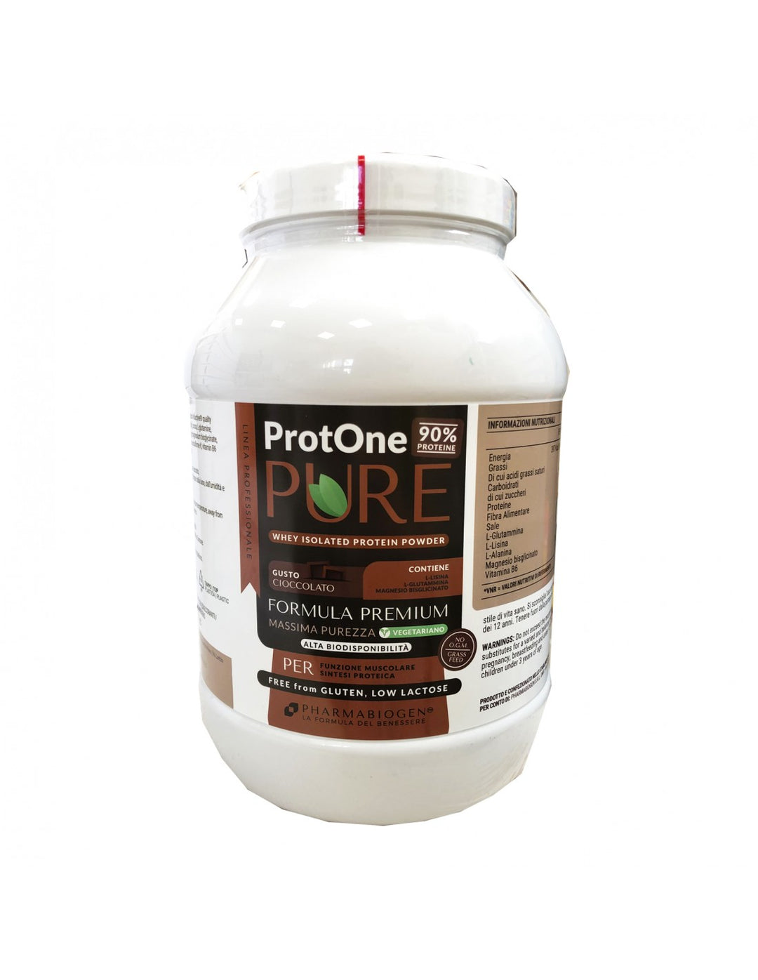 Pharmabiogen ProtOne Pure 700g Cioccolato Proteine Isolate in Polvere per Massa e Recupero