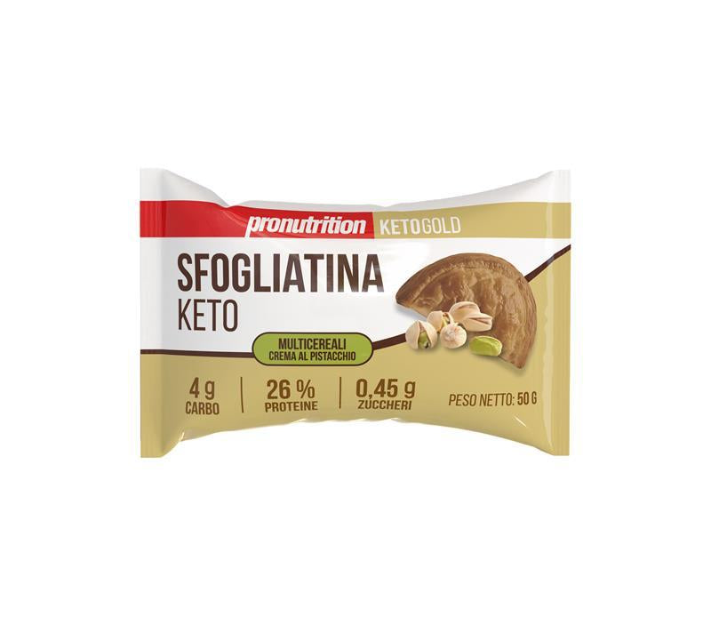 Pronutrition Sfogliatina Keto Multicereali 50g Crema al Pistacchio per Colazione Keto
