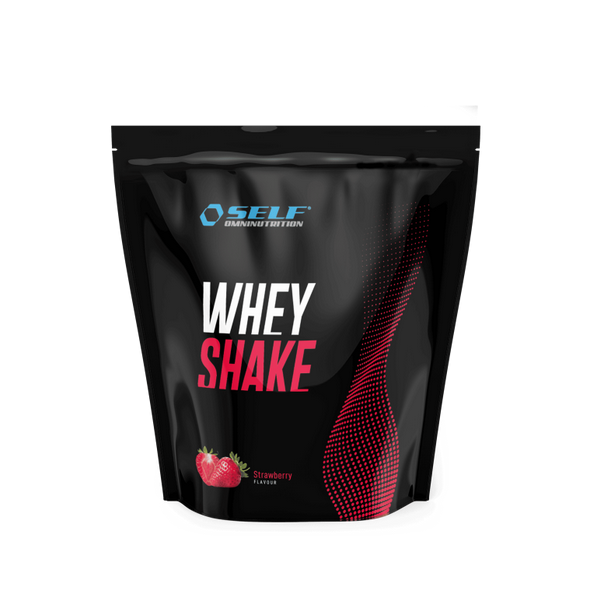 Self Omninutrition Whey Protein Shake 1kg Fragola Concentrate in Polvere per Massa e Recupero