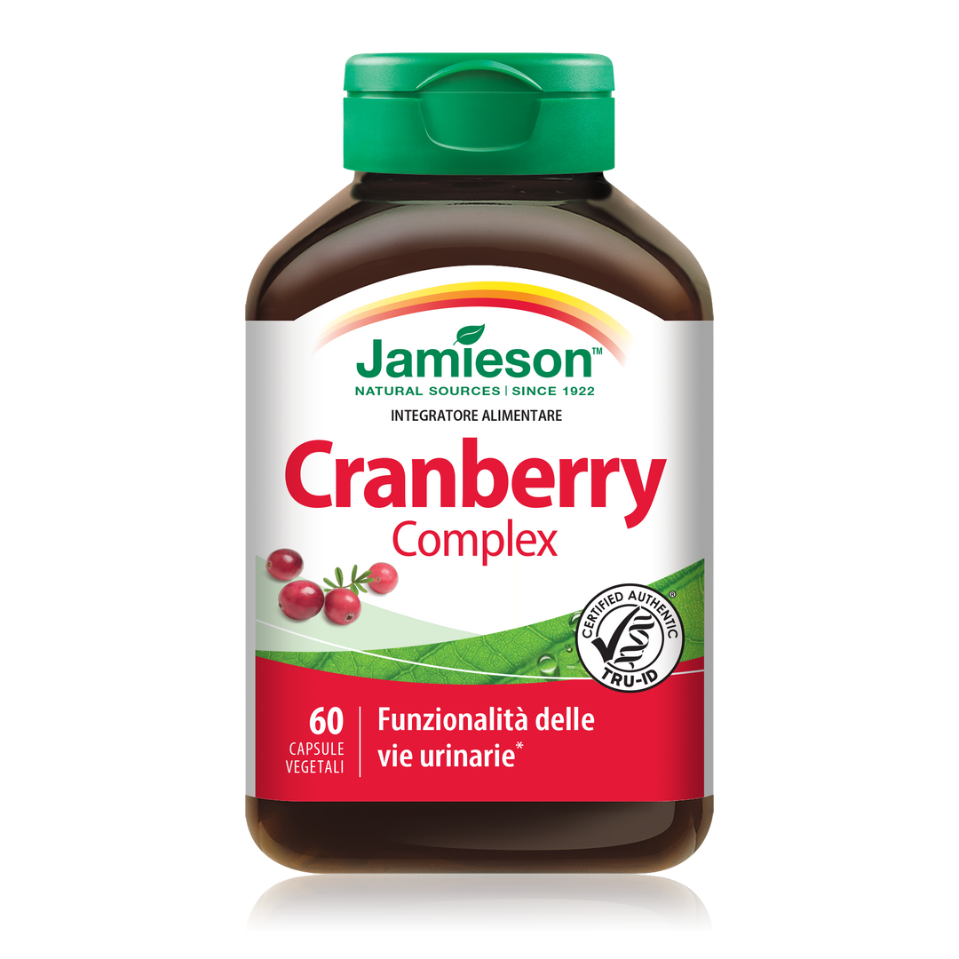Jamieson Cranberry Complex 60 Capsule Vegetali Mirtillo Rosso per Eliminare i Liquidi - NutriWorld.it