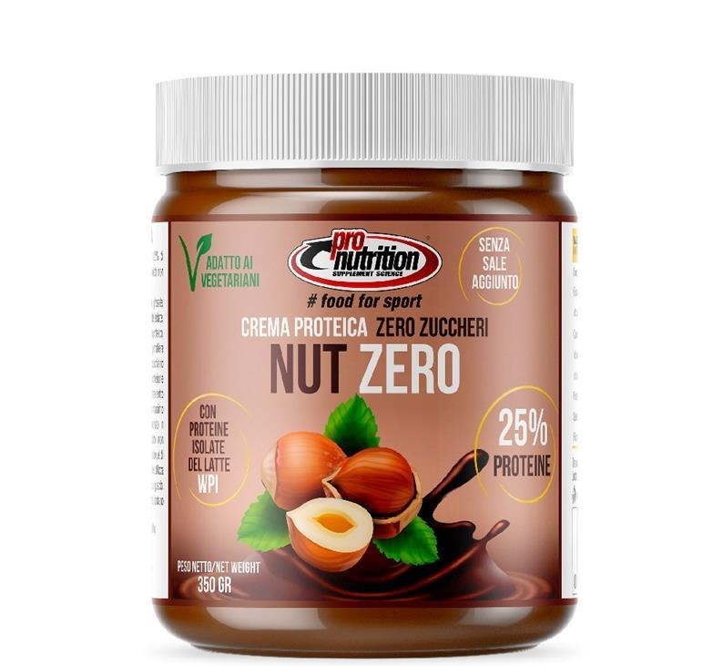Pronutrition Crema Proteica Nut Zero 350 g Cioccolato Nocciola Spalmabile Senza Zuccheri per Colazione e Snack