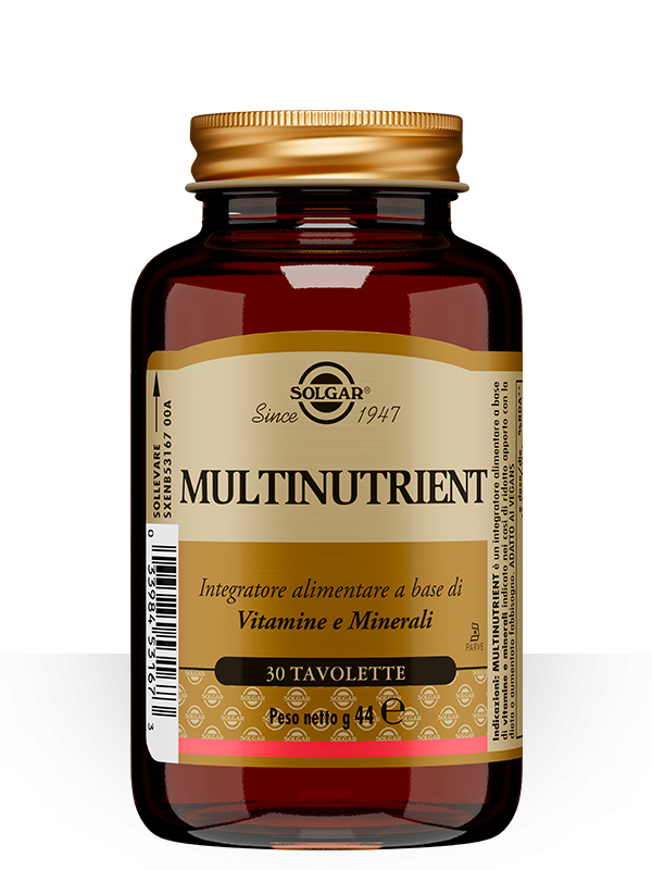 Solgar Multrinutrient 30 Capsule a base di Vitamine e Minerali per Benessere Generale