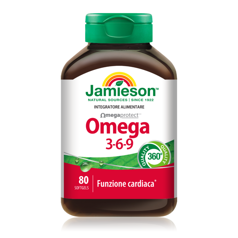 Jamieson Omega 3 6 9 80 Softgel per Cuore e Microcircolo