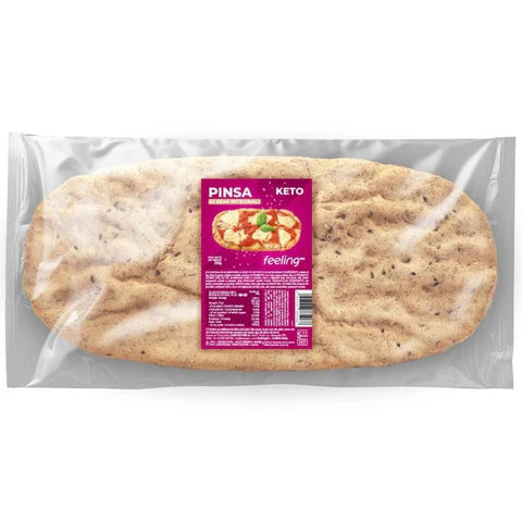 Feeling Ok Pinsa Keto ai Semi Integrali 180g Pinsa Proteica Zero per Pranzi o Cene